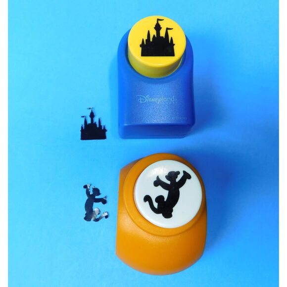 Disney Craft Punch Lot of 2 Magic Castle Tigger 2 inch Small Scrapbook - Picture 2 of 7